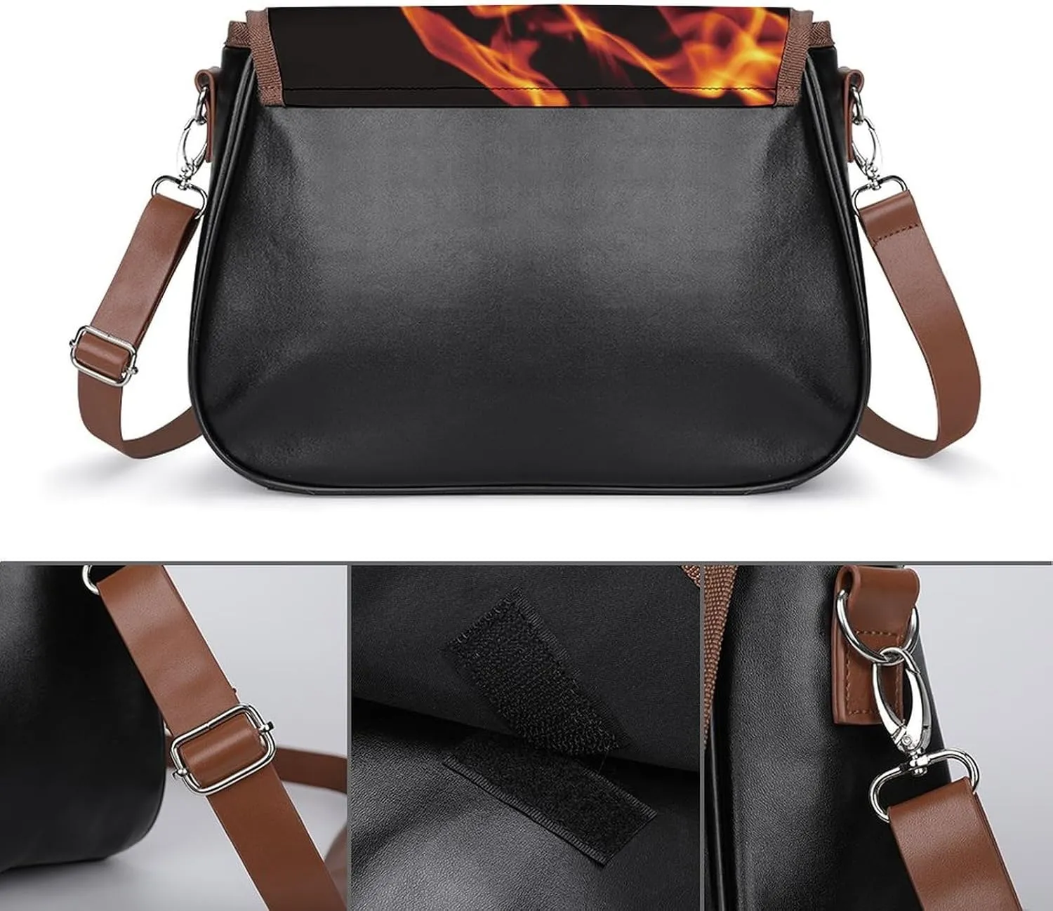 Gothic Magic Witch Witchy Fashionable And Exquisite Shoulder Bag, Convenient Leather Crossbody Bag for Going Out