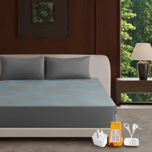 Grounding Sheet,Luxury 88% Tencel & 12% Pure Silver Fiber Grounded Fitted Sheets,Silk Soft Earth Grounding Well Bed Sheets Deep Pocket,Hotel Quality Cooling Sheets(Sliver Grey, 78"x80")