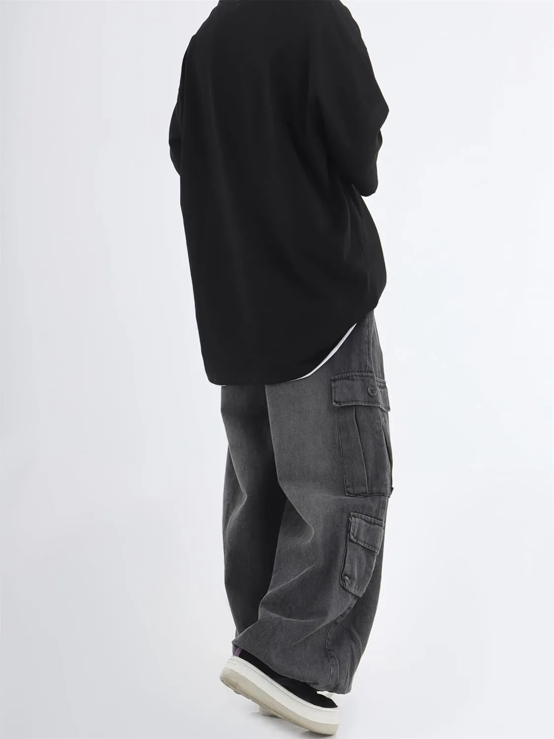 Grunge Baggy Jeans Y2K Emo Alt Cargo Pant Fairycore Demin Cloting Aesthetic Jogger Sweatpants Hiphop Tripp Streetwear