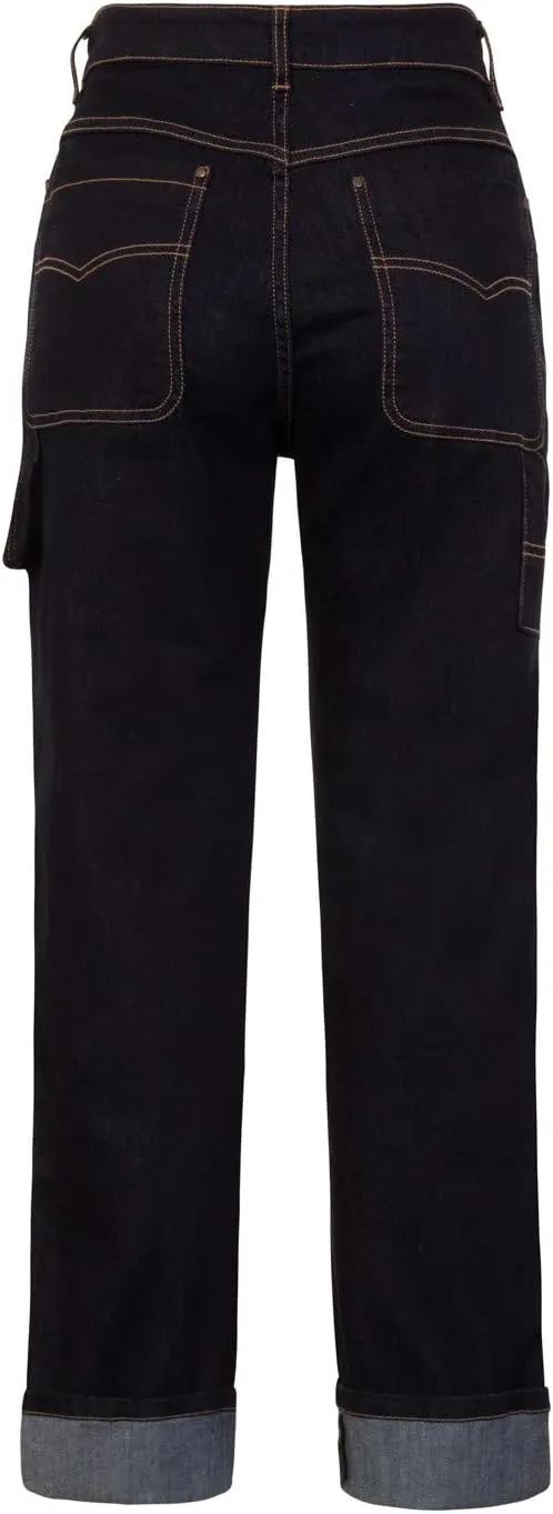Hell Bunny Carpenter Denim Jeans 40s 50s Vintage Retro Rockabilly Trousers Pants
