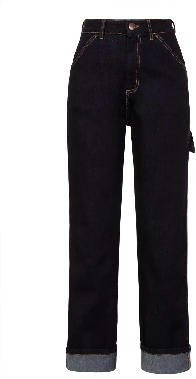 Hell Bunny Carpenter Denim Jeans 40s 50s Vintage Retro Rockabilly Trousers Pants