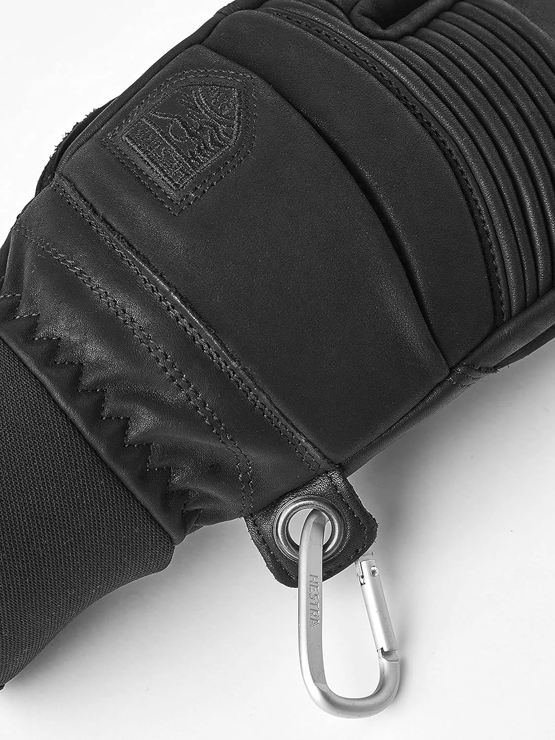 Hestra Mens Mens Ski Gloves: Fall Line Winter Cold Weather Leather 3-Finger Mittens