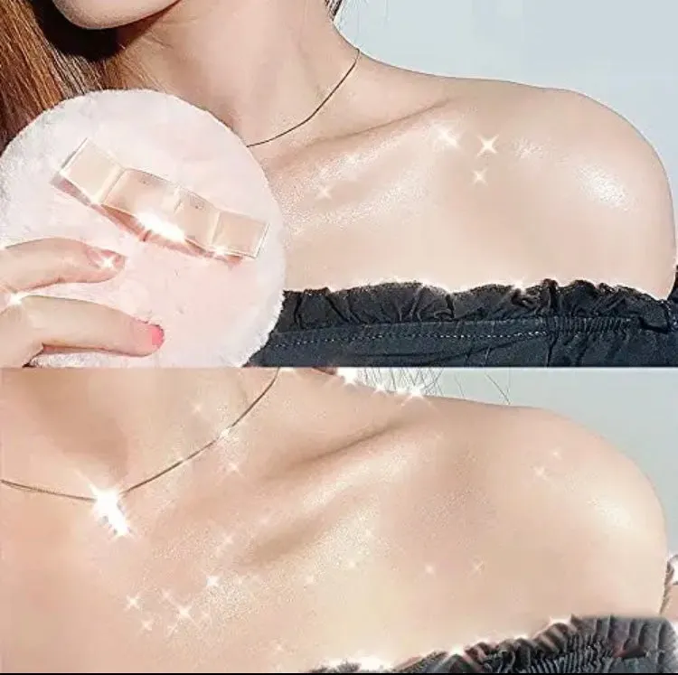 Highlighter Peach Shaped Plush Puff