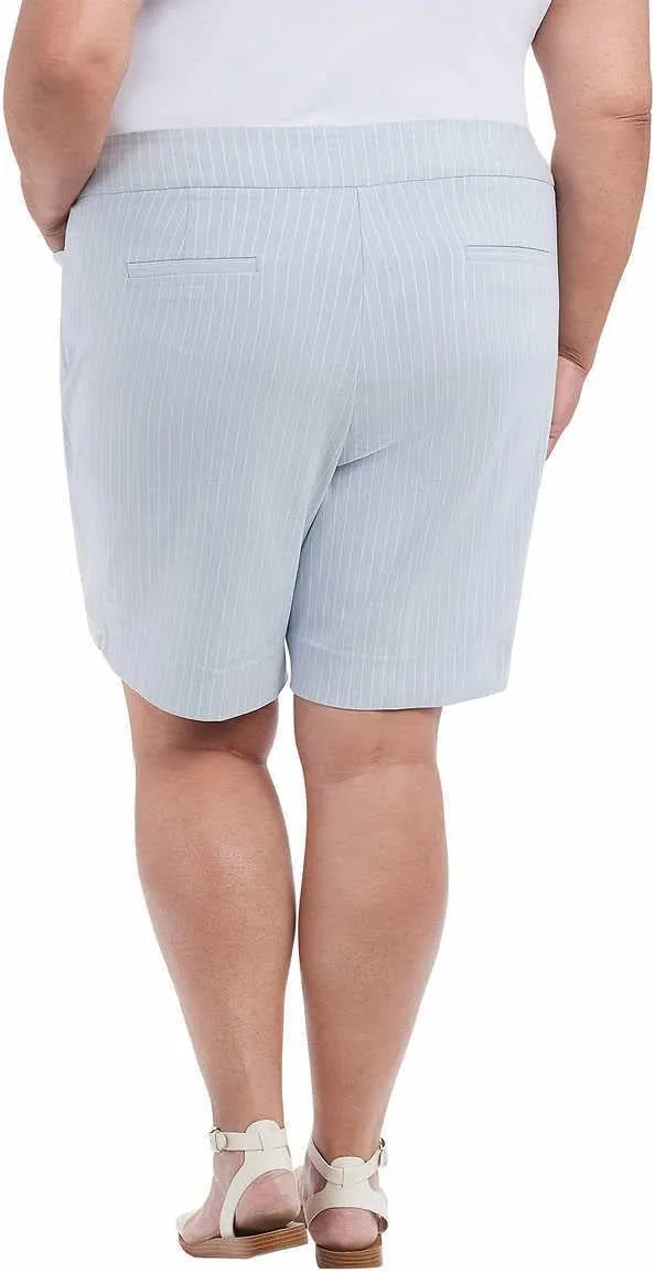 Hilary Radley Womens Midweight Mid Rise Pull On Bermuda Short
