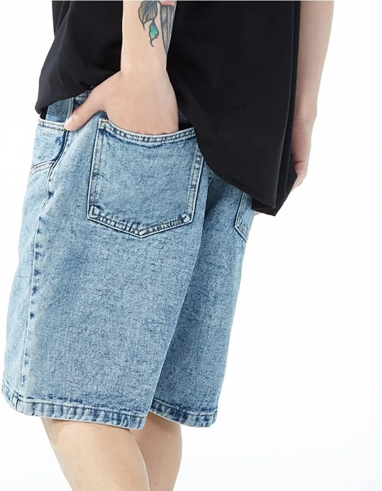 Hip Hop Streetwear Denim Shorts Star Jean Shorts Harajuku Cargo Shorts Y2K