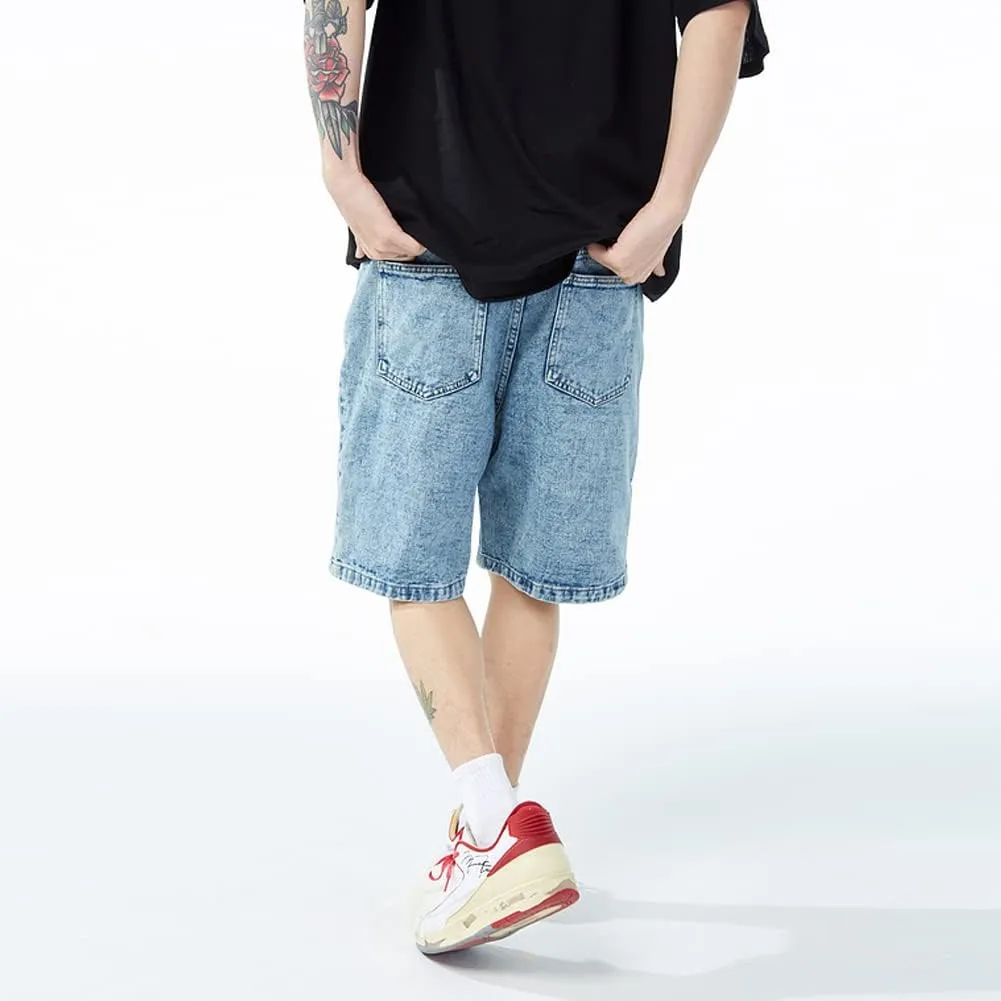 Hip Hop Streetwear Denim Shorts Star Jean Shorts Harajuku Cargo Shorts Y2K