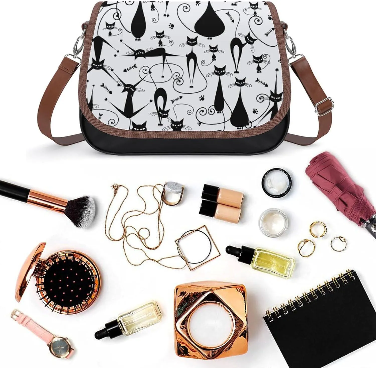 Hotdog Fun Food Hot Dog Fashionable And Exquisite Shoulder Bag, Convenient Leather Crossbody Bag for Going Out
