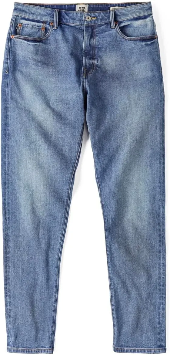 Huckberry Stretch Selvedge Denim Jeans for Men - 11.7 oz Mens Jeans with 1% Stretch, Copper Rivets- Year-Round Men Jeans