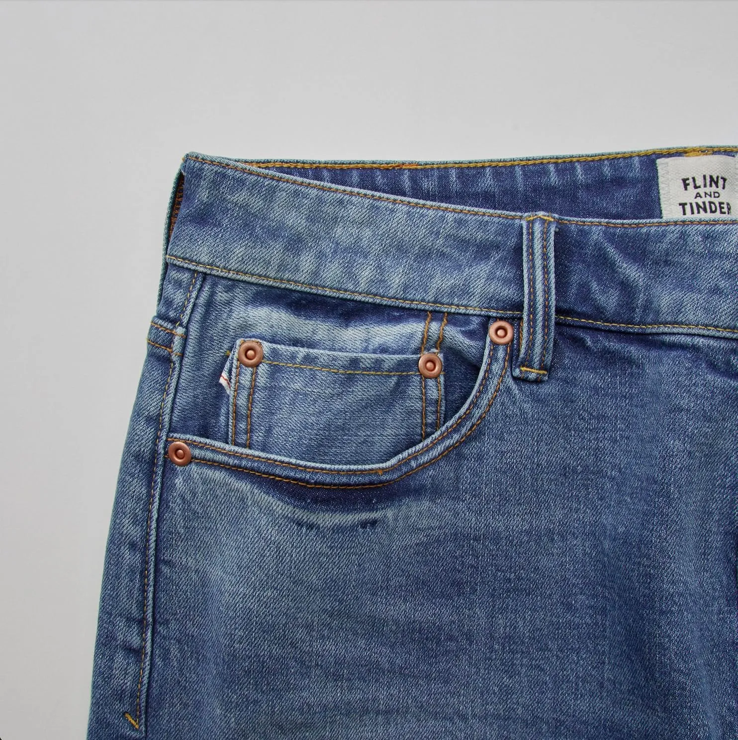Huckberry Stretch Selvedge Denim Jeans for Men - 11.7 oz Mens Jeans with 1% Stretch, Copper Rivets- Year-Round Men Jeans