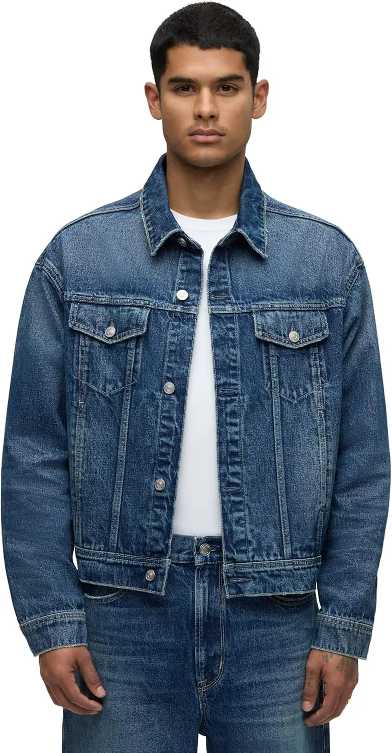 HUDSON Men's Denim Trucker Jacket