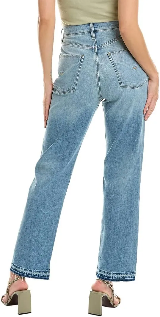 HUDSON Women's Jade High Rise Straight, Loose Fit Jean