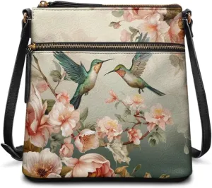 HUGS IDEA Crossbody Purse for Women Leather Satchel Bags Crossbody Shoulder Bag Tote Handbag
