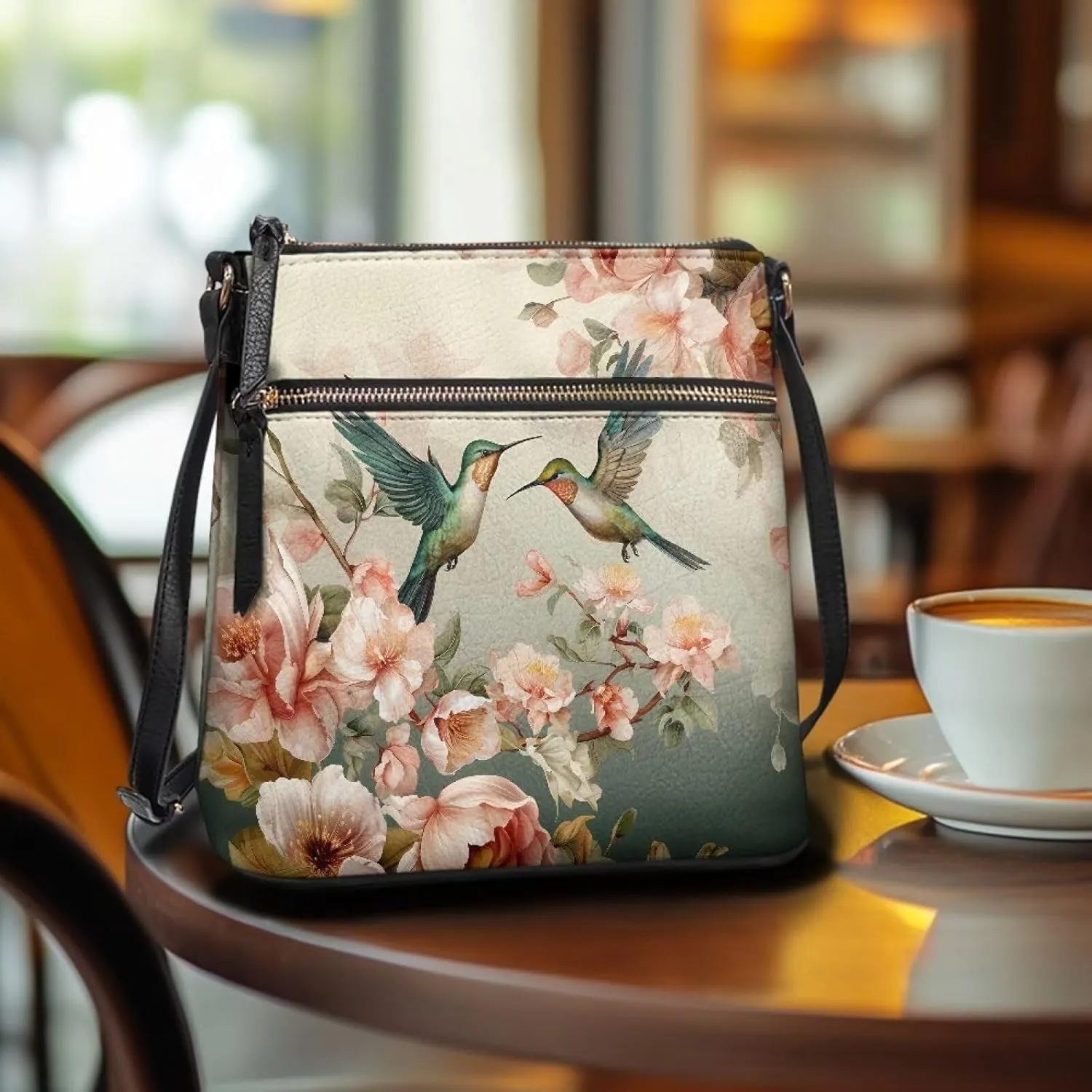 HUGS IDEA Crossbody Purse for Women Leather Satchel Bags Crossbody Shoulder Bag Tote Handbag