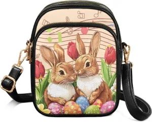 HUGS IDEA Small Women's Crossbody Bag Cell Phone Purse with Adjustable Shoulder Strap for Work Travel