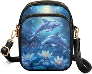 HUGS IDEA Small Women's Crossbody Bag Cell Phone Purse with Adjustable Shoulder Strap for Work Travel