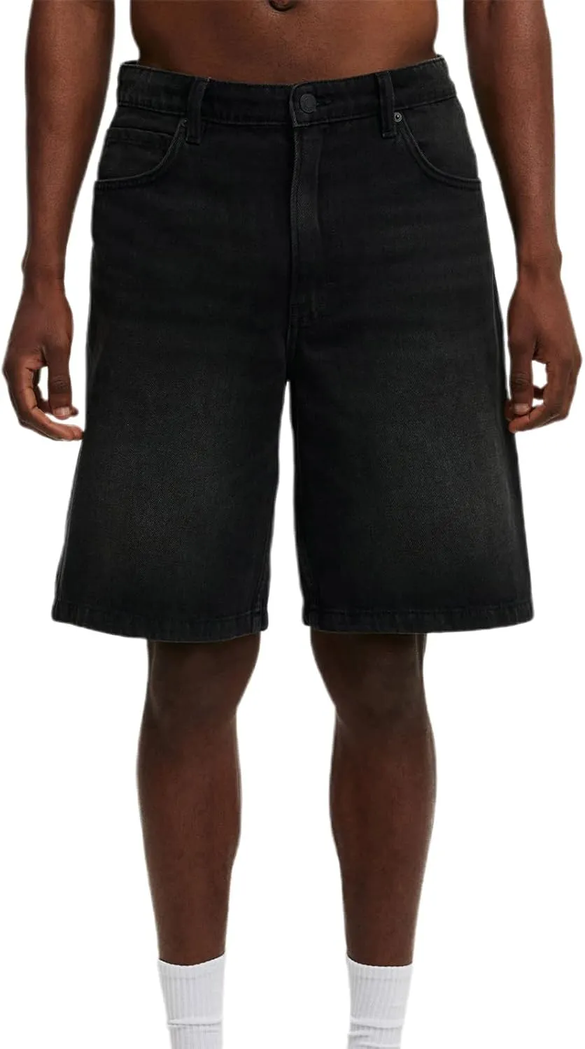 Hulpvktsgiq Baggy Jean Shorts for Men Casual Loose Fit Hip Hop Skateboard Denim Shorts