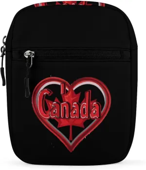I Love Canada Small Crossbody Bags Mini Shoulder Bag Travel Messenger Bag for Men Women