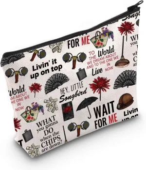 Inspired Gift Musical Theater Zipper Pouch Makeup Bag Gift For Actor Actress (HEY,LITTLE Bag)