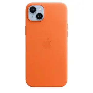 iPhone 14 Leather Case - Orange