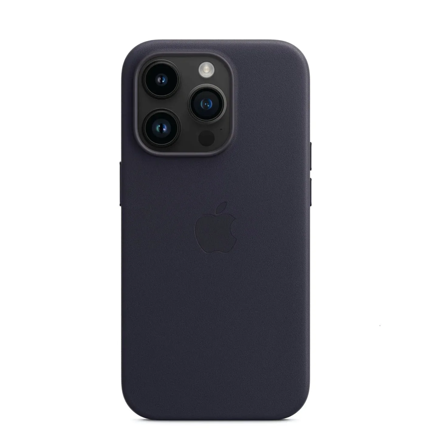 iPhone 14 Pro Max Leather Case (Not Magsafe) with Logo - Ink
