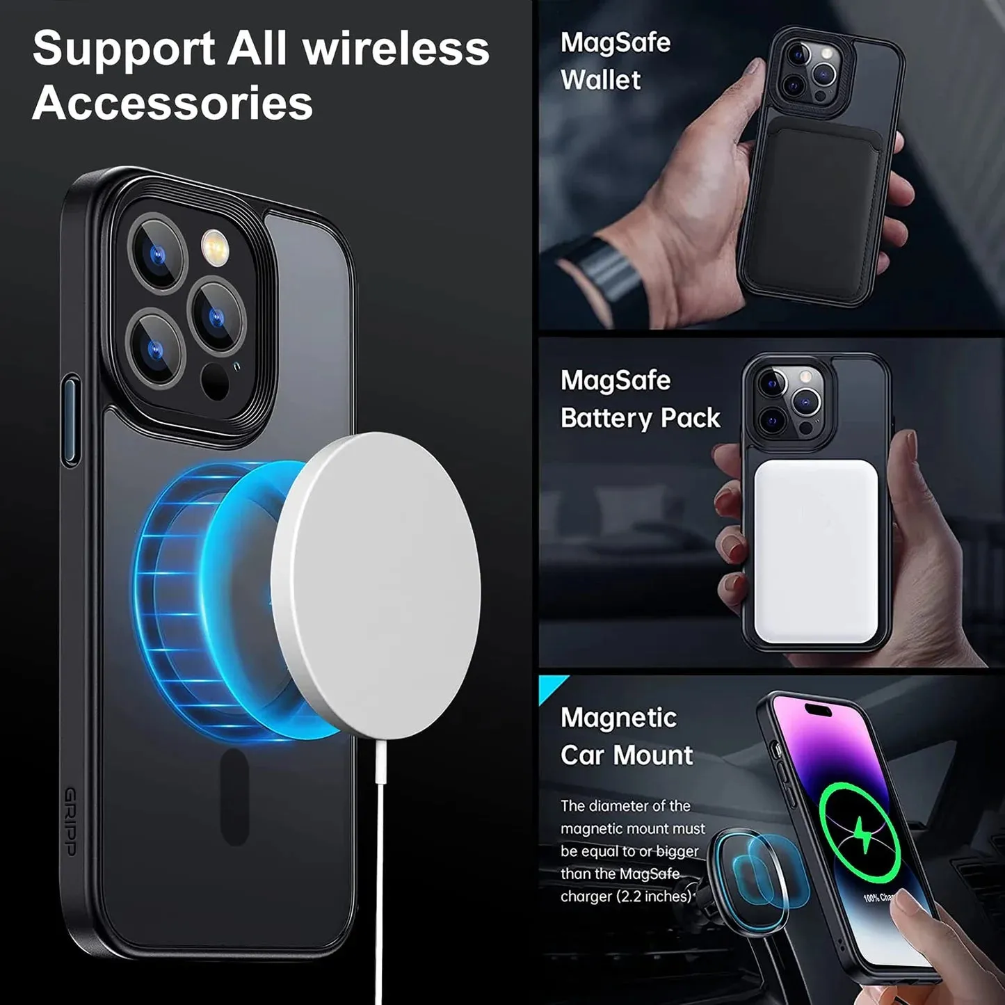 iPhone 14 Ultra Magsafe Drop Proof Sleek Matte Case