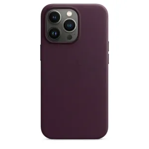 iPhone 15 Pro Leather Case (Not Magsafe) - Deep Purple