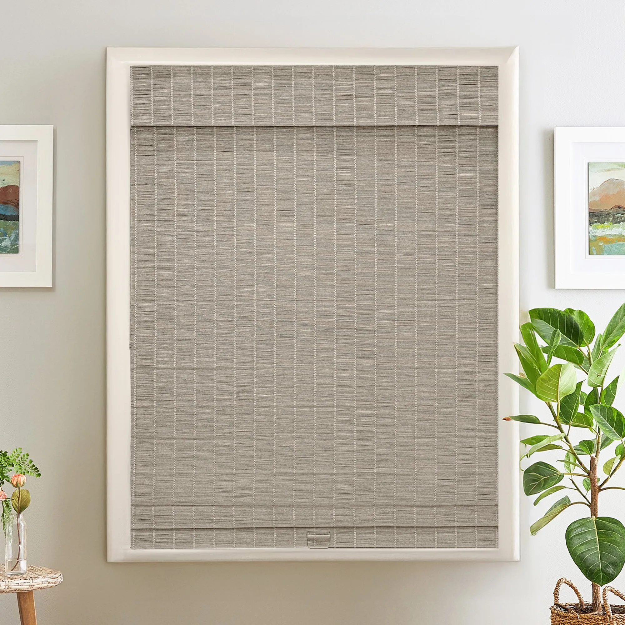 Ivy Woven Bamboo Blinds & Shades | Mist Gray