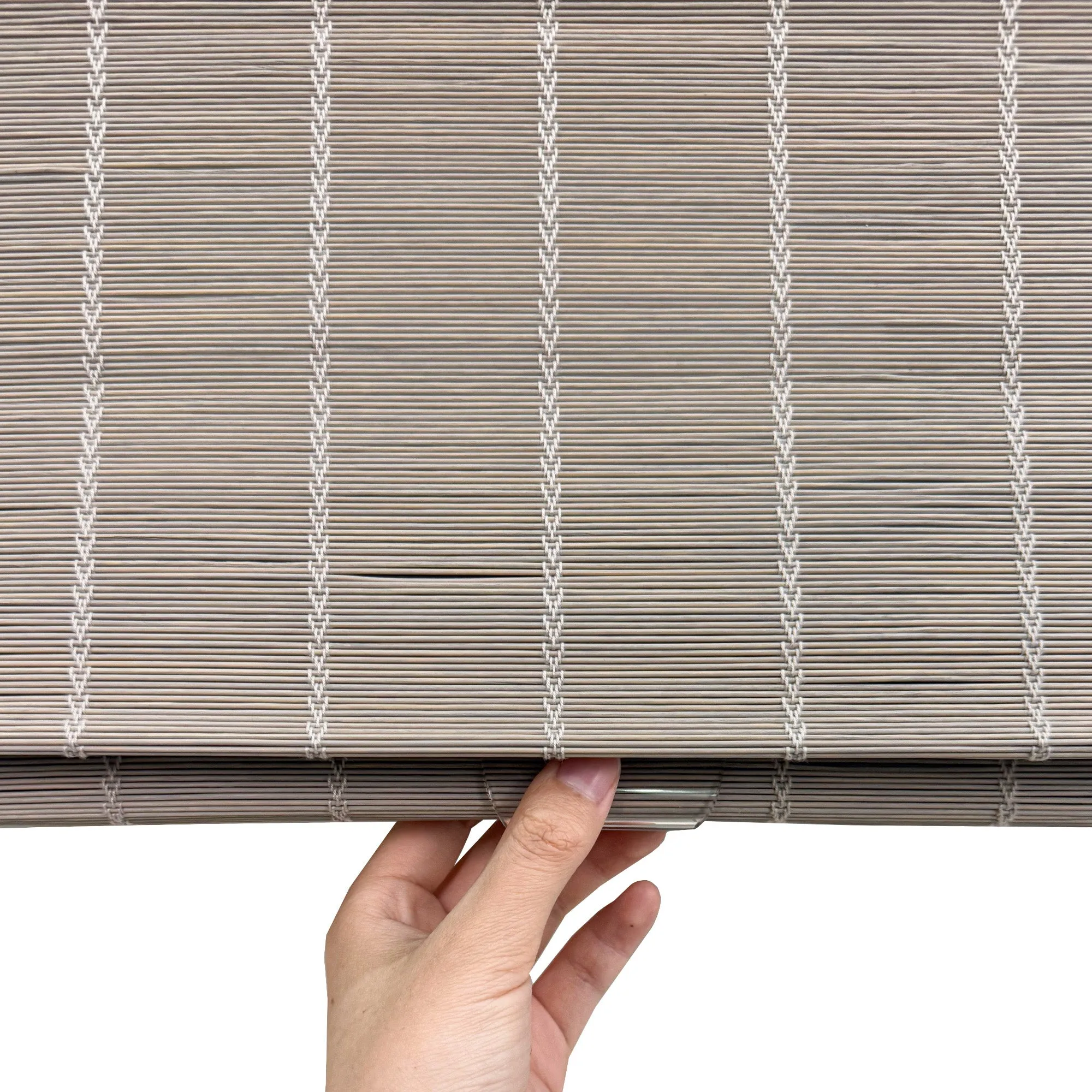 Ivy Woven Bamboo Blinds & Shades | Mist Gray