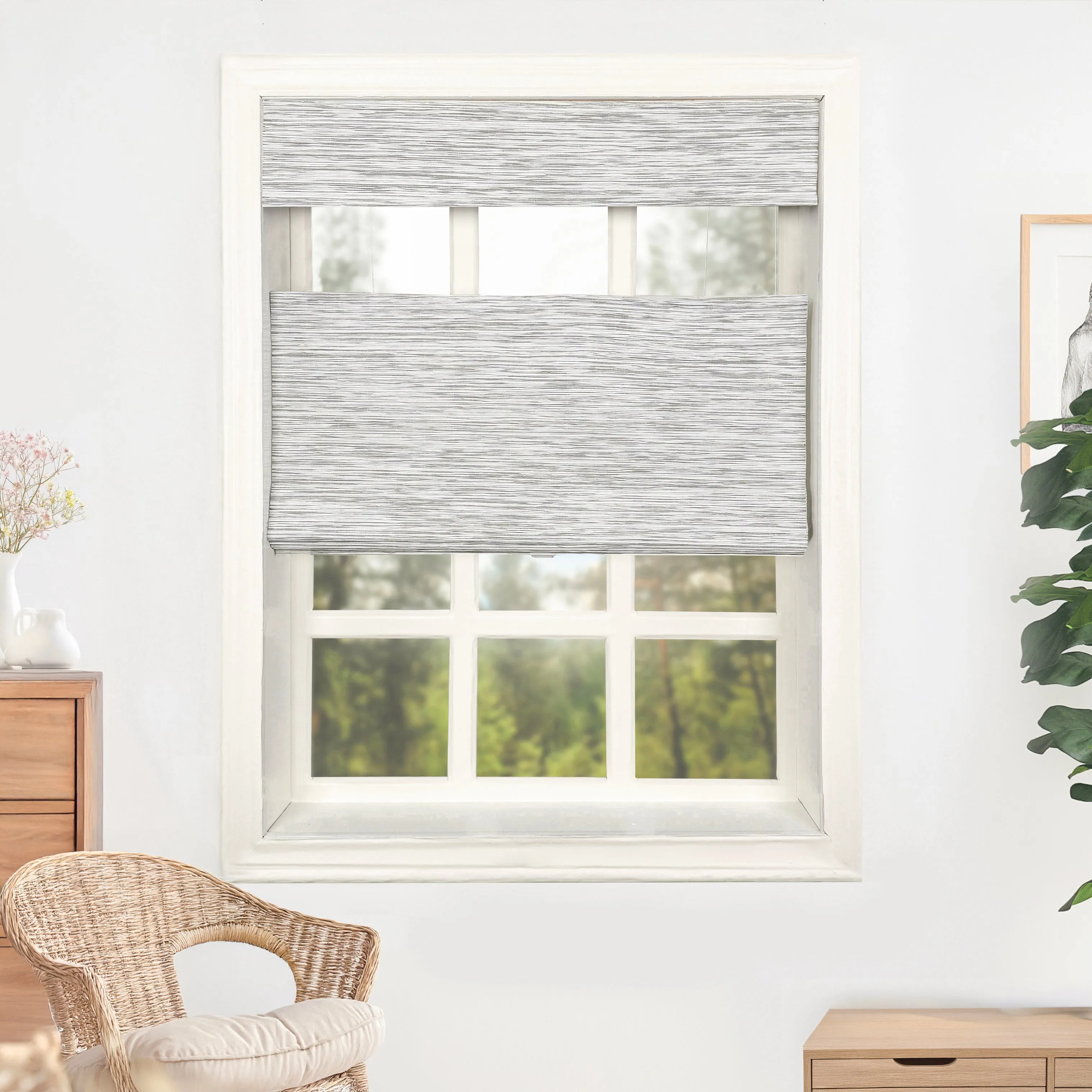 Ivy Woven Bamboo Blinds & Shades Top Down Bottom Up | Marble