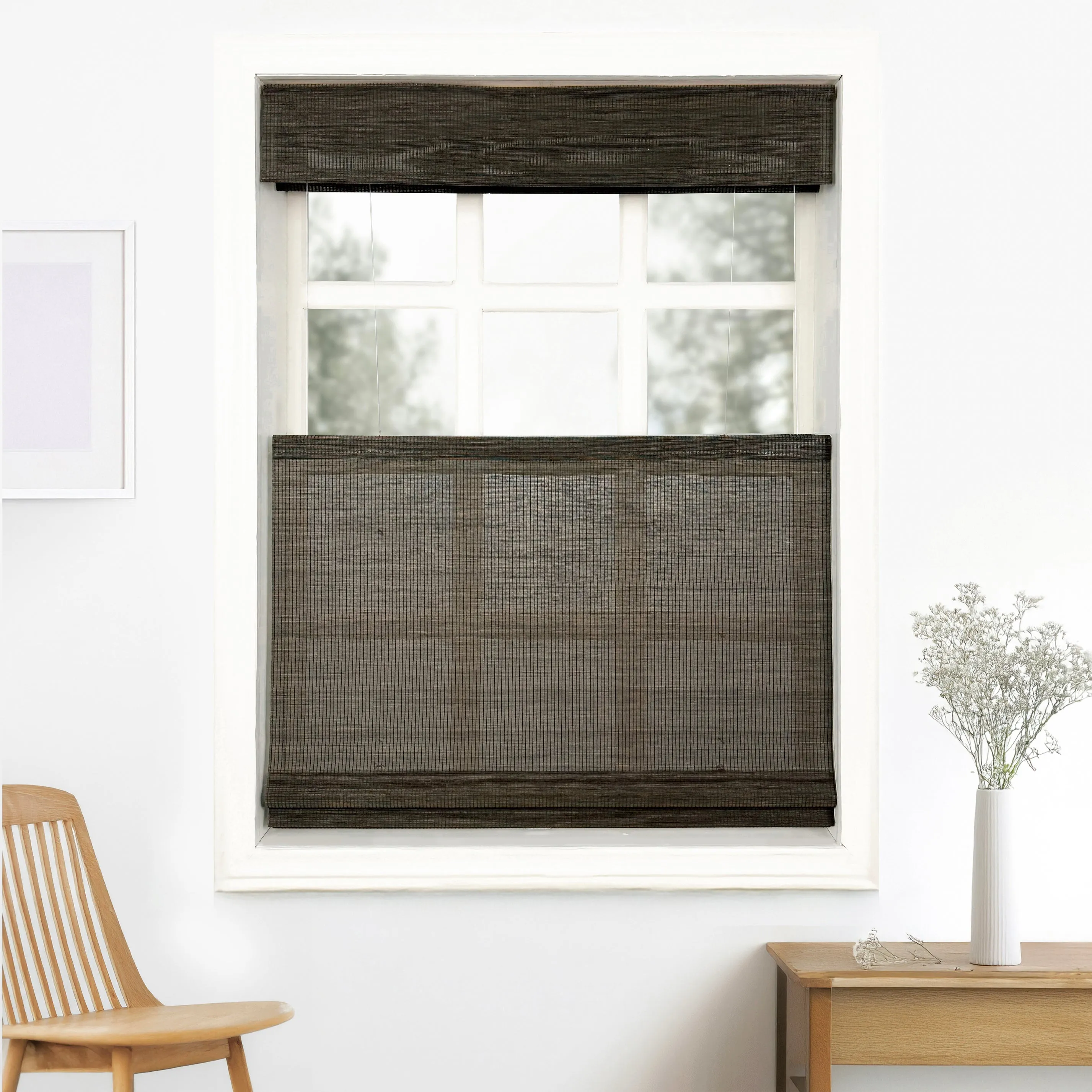Ivy Woven Bamboo Blinds & Shades Top Down Bottom Up | Moss