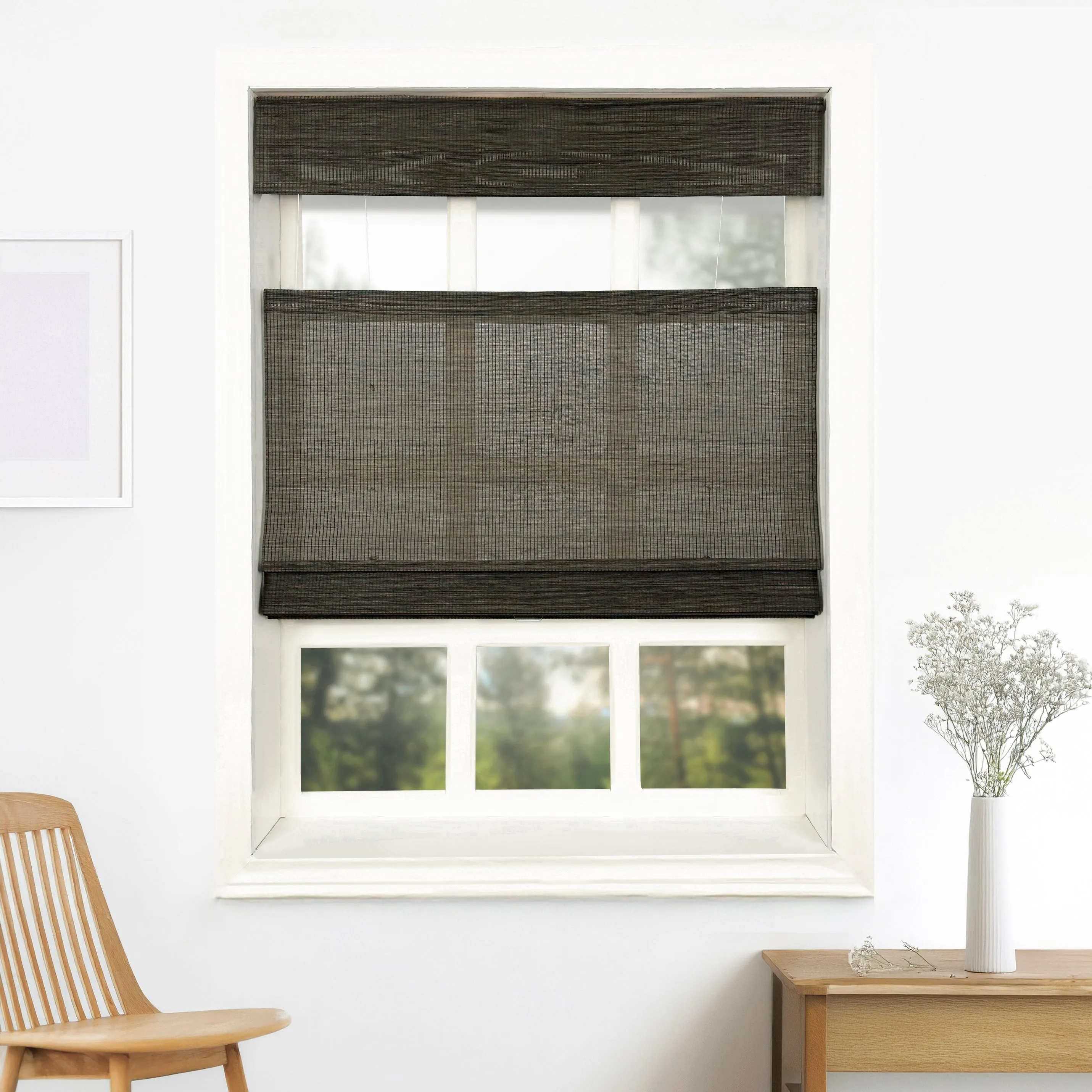 Ivy Woven Bamboo Blinds & Shades Top Down Bottom Up | Moss