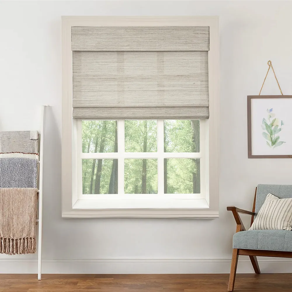 Ivy Woven Bamboo No-Drill Blinds & Shades | Olive Green