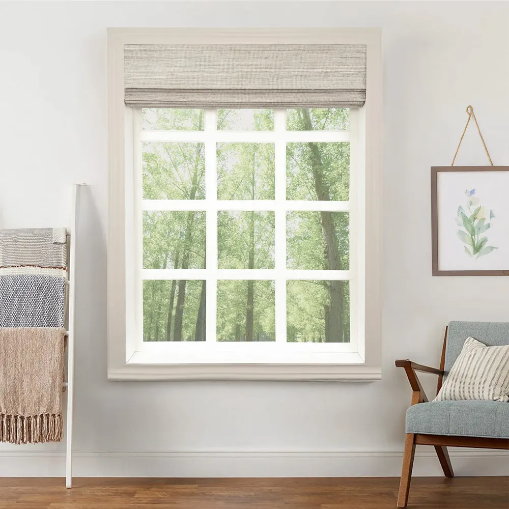 Ivy Woven Bamboo No-Drill Blinds & Shades | Olive Green
