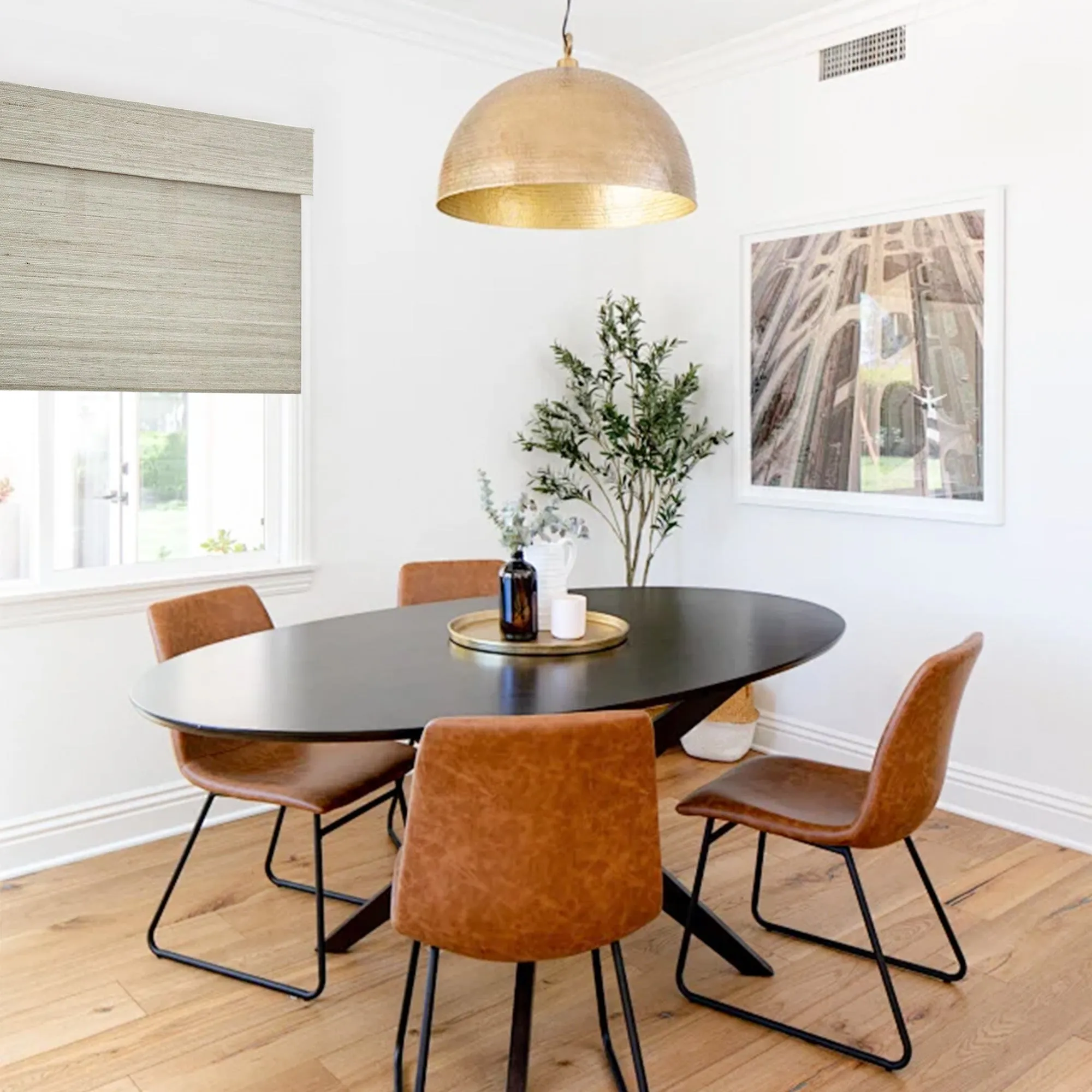 Ivy Woven Bamboo No-Drill Blinds & Shades | Olive Green