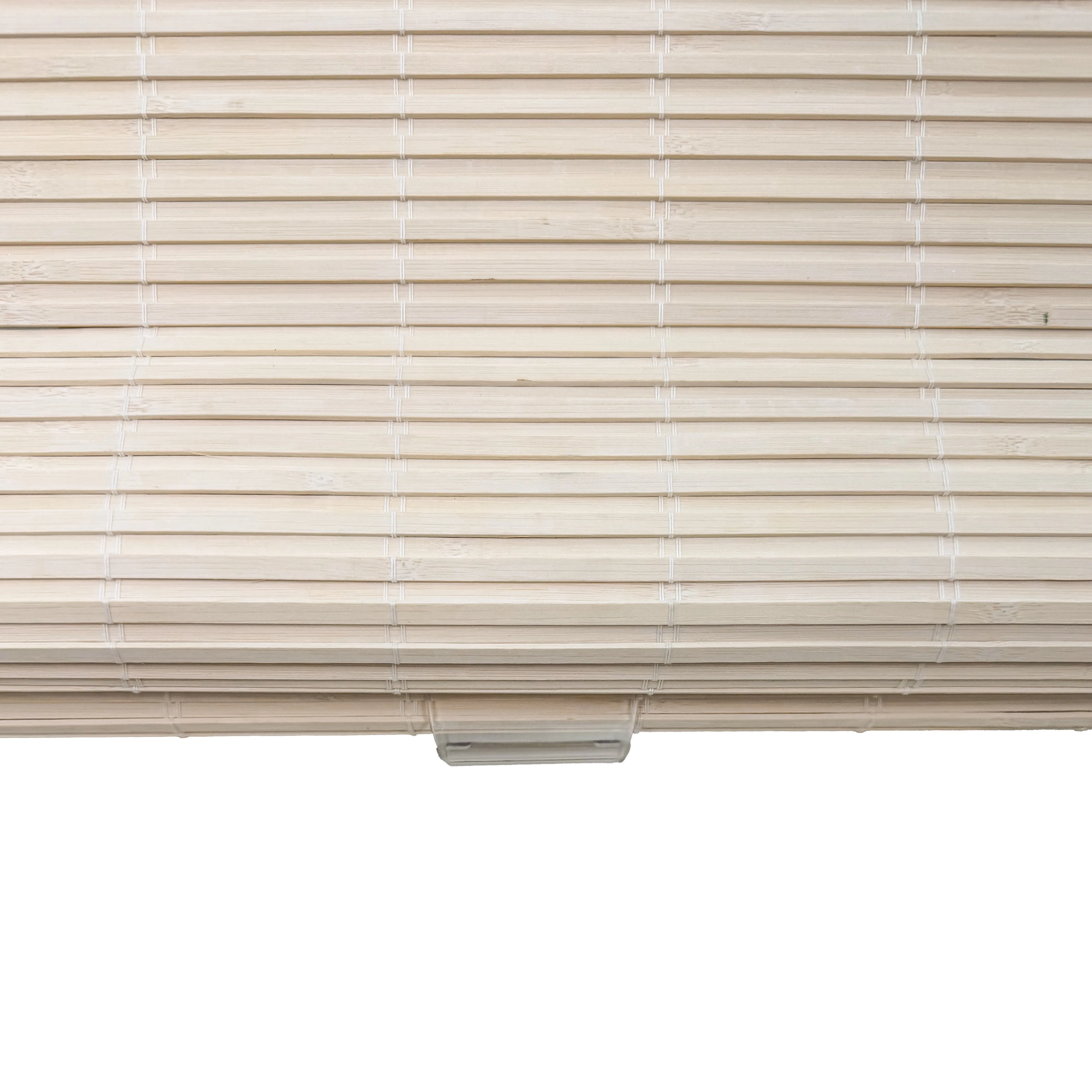 Ivy Woven Bamboo No-Drill Blinds & Shades Top Down Bottom Up | Bone White