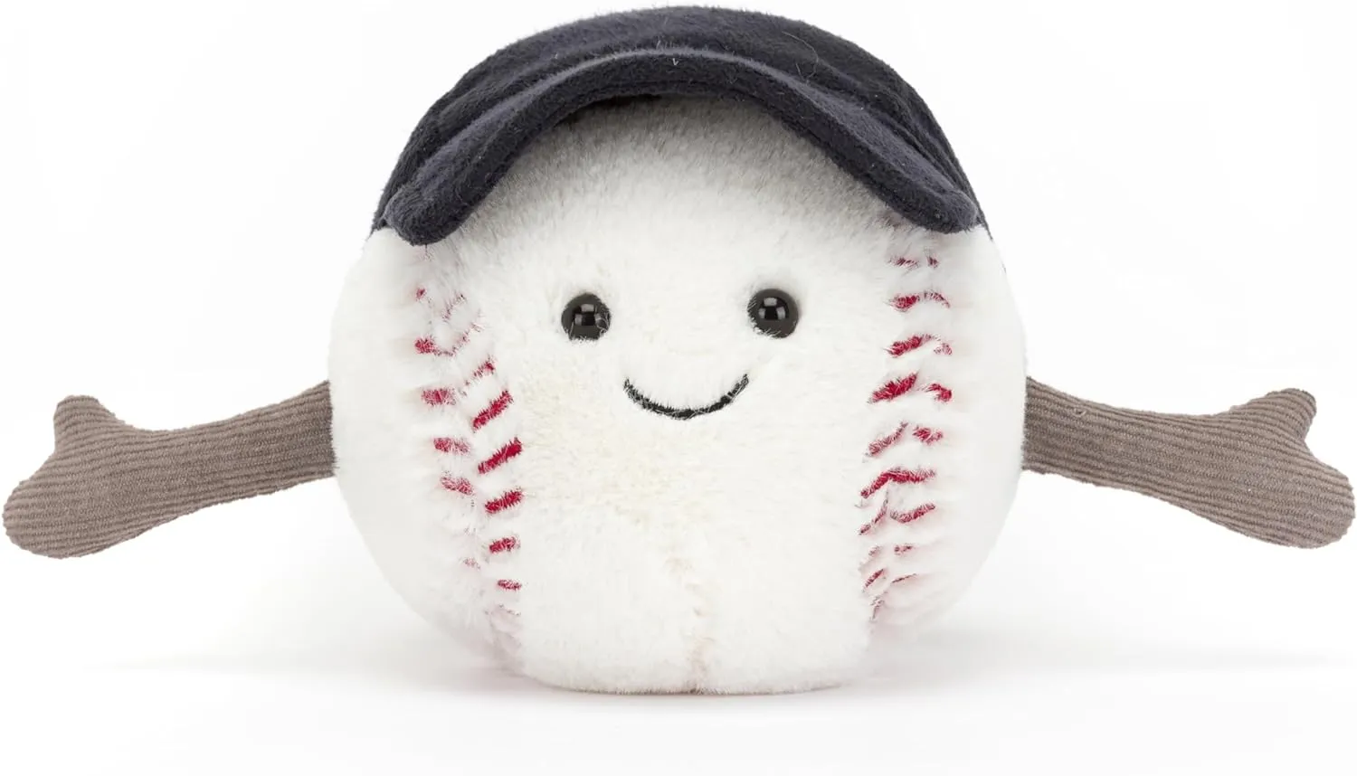 Jellycat Amuseables Baseball Stuffed Toy, 4 inches - Baseball Plush for Sports Fans