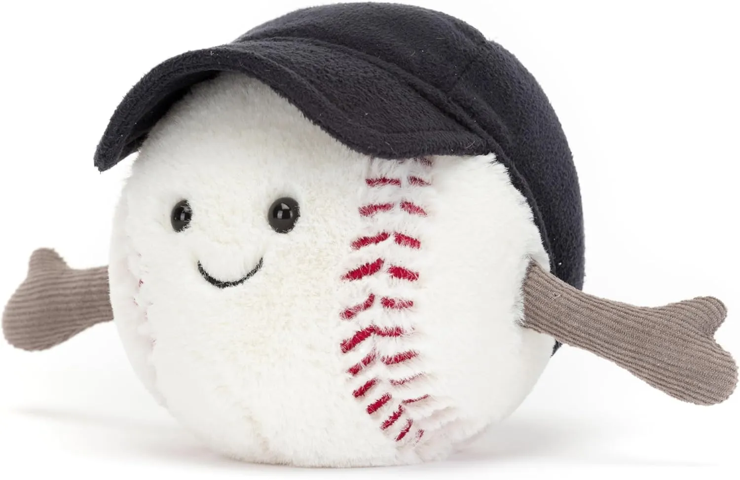 Jellycat Amuseables Baseball Stuffed Toy, 4 inches - Baseball Plush for Sports Fans