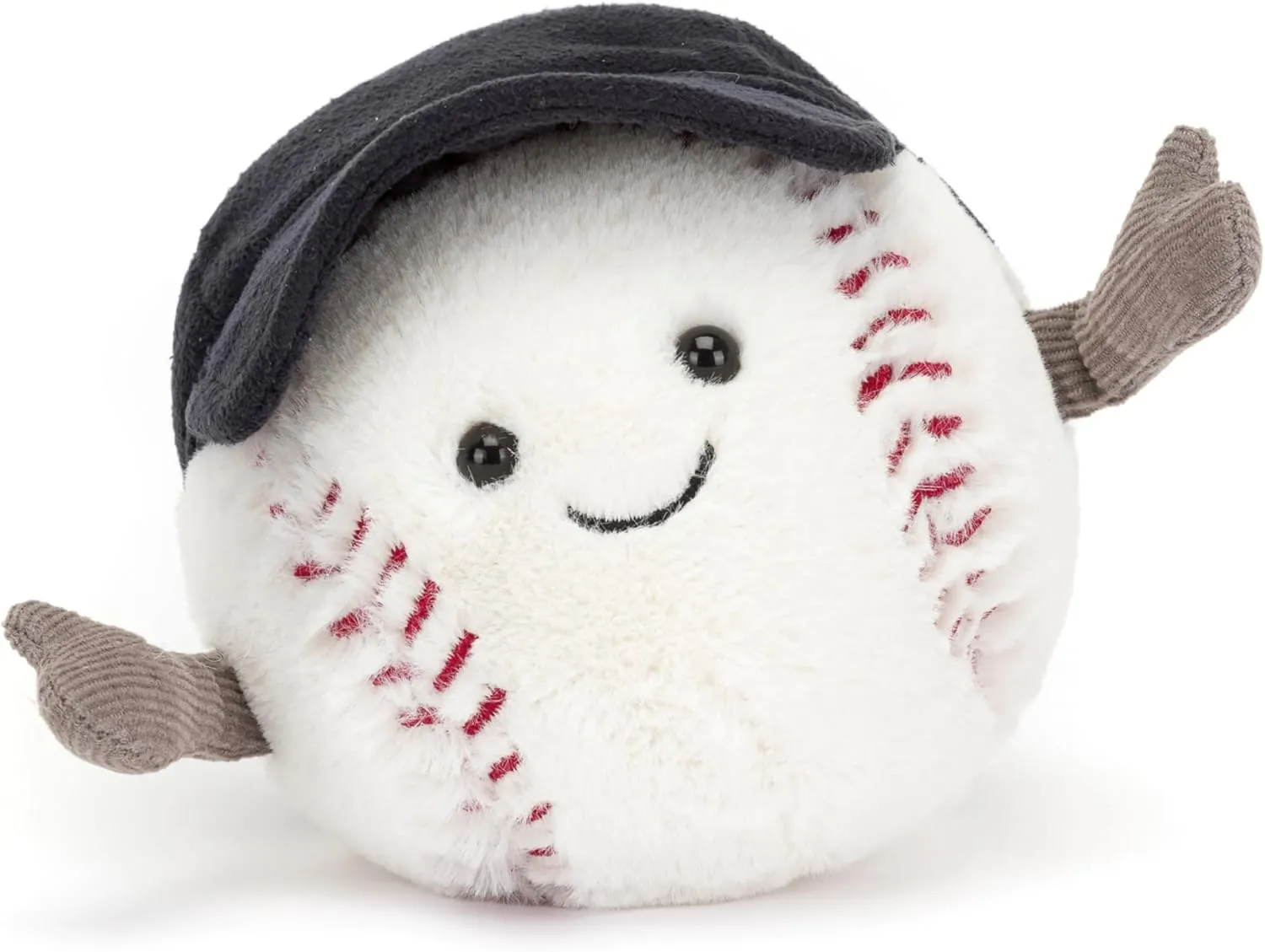 Jellycat Amuseables Baseball Stuffed Toy, 4 inches - Baseball Plush for Sports Fans