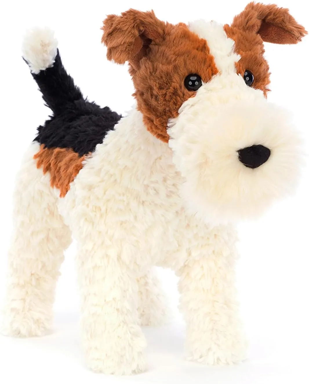 Jellycat Hector Fox Terrier Dog Stuffed Animal, 9.5 inches - Dogs & Puppies Plush Toy - Classic Children's Gift