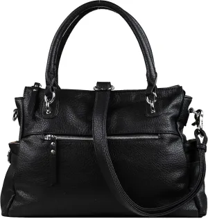 Jessica Satchel Concealed Carry - Womens Concealed Carry Purse - Crossbody Bag with Gun Holster