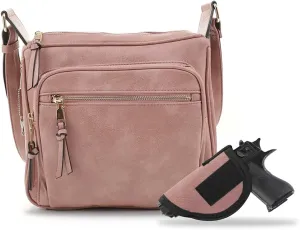 JESSIE & JAMES | Concealed Carry RFID Blocking Crossbody Purse for Women with Lock and Key