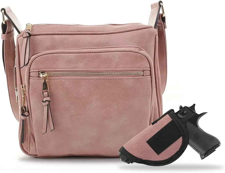 JESSIE & JAMES | Concealed Carry RFID Blocking Crossbody Purse for Women with Lock and Key