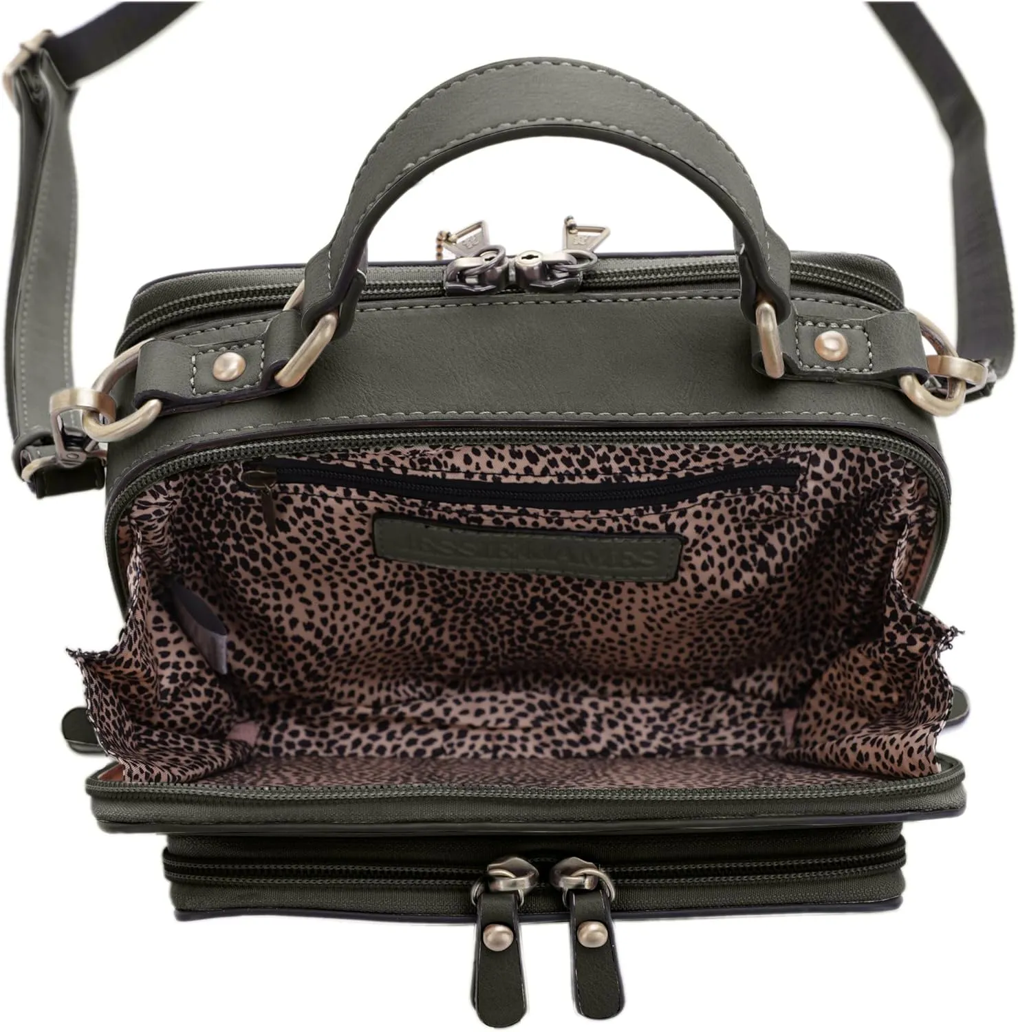 JESSIE & JAMES PANDORA Compact Concealed Carry Crossbody Satchel Purse