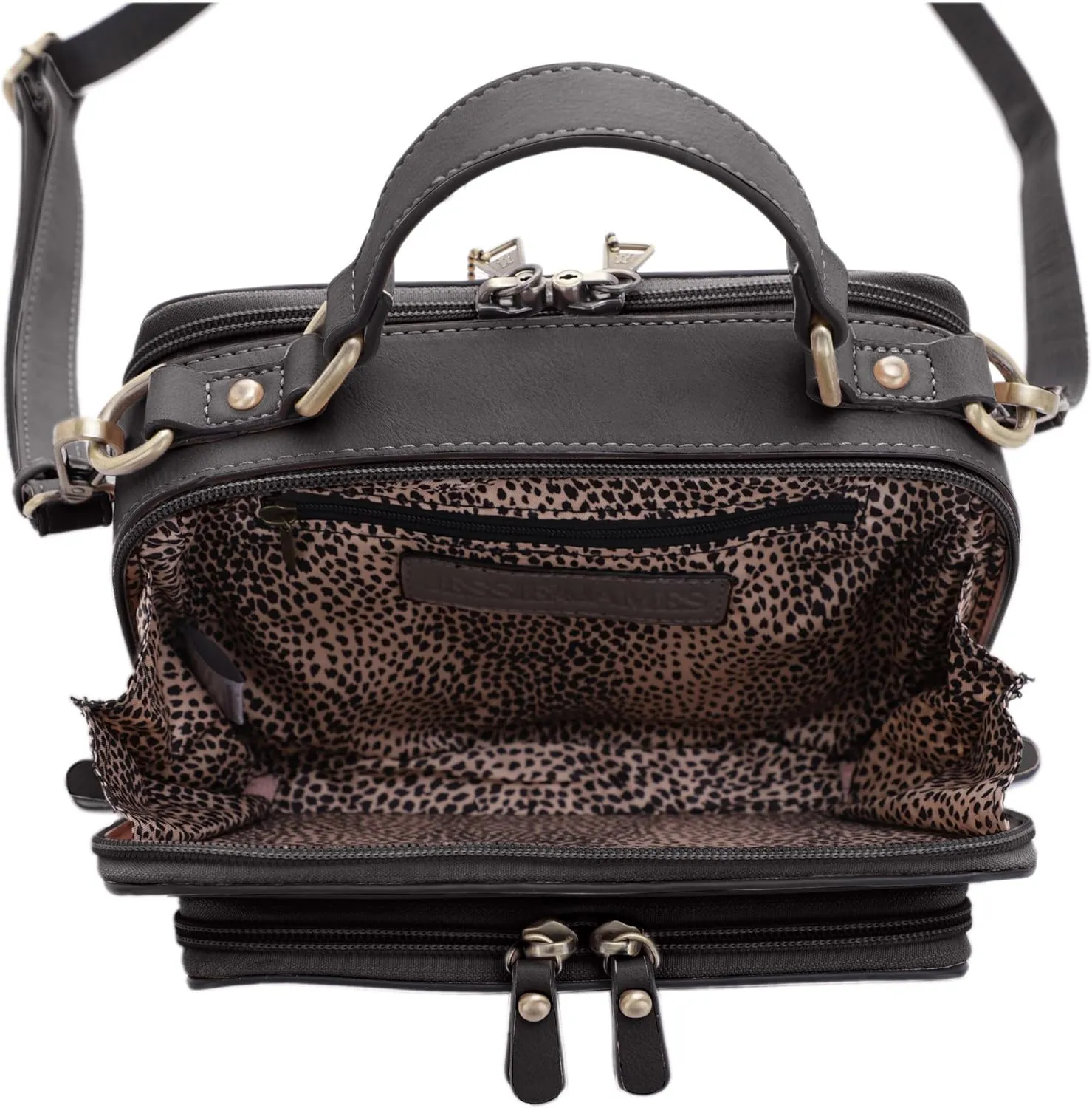 JESSIE & JAMES PANDORA Compact Concealed Carry Crossbody Satchel Purse