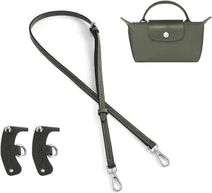 Jiesinlov Leather Bag Shoulder Strap Replacement Crossbody Adjustable Conversion Kit Fit for Mini Pouch