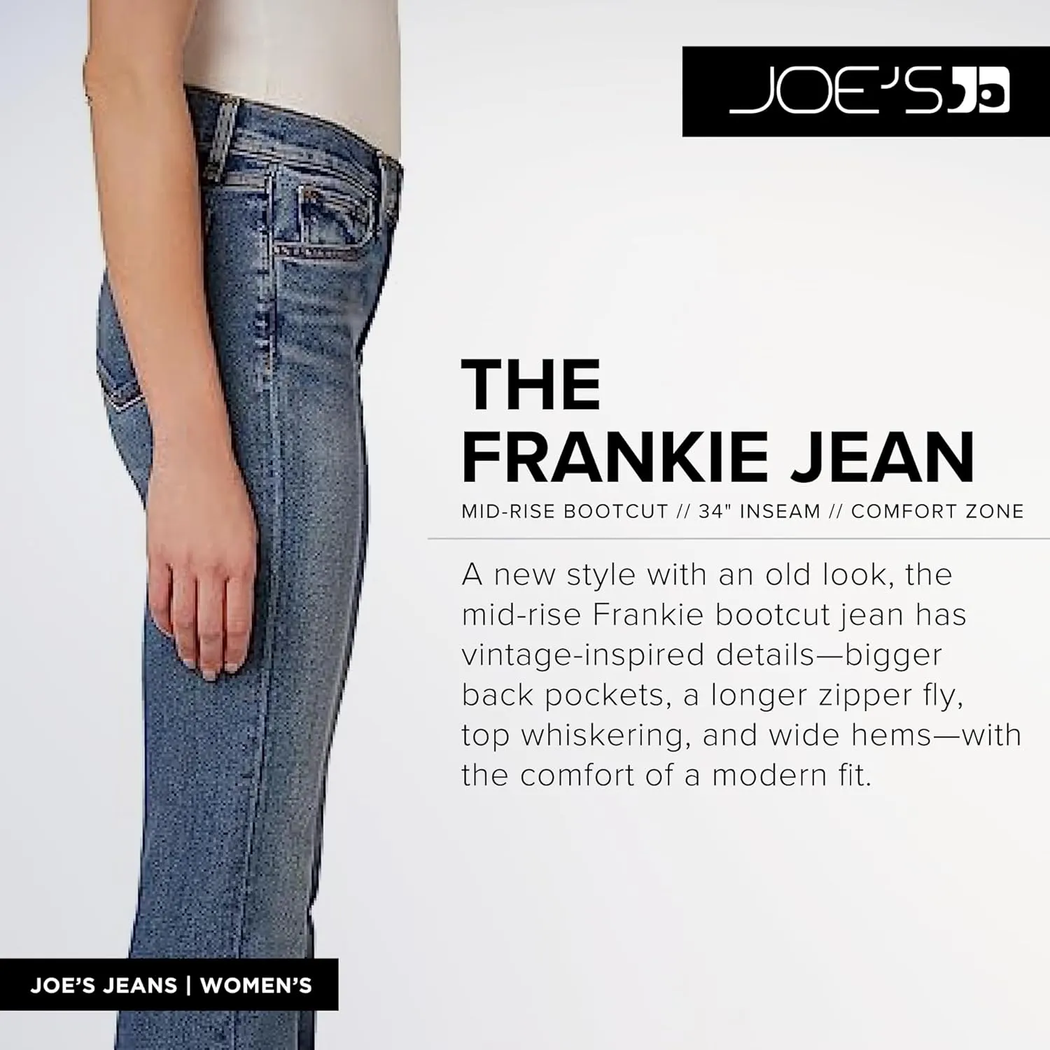Joe's Jeans Women's The Frankie Bootcut W Wide Hem