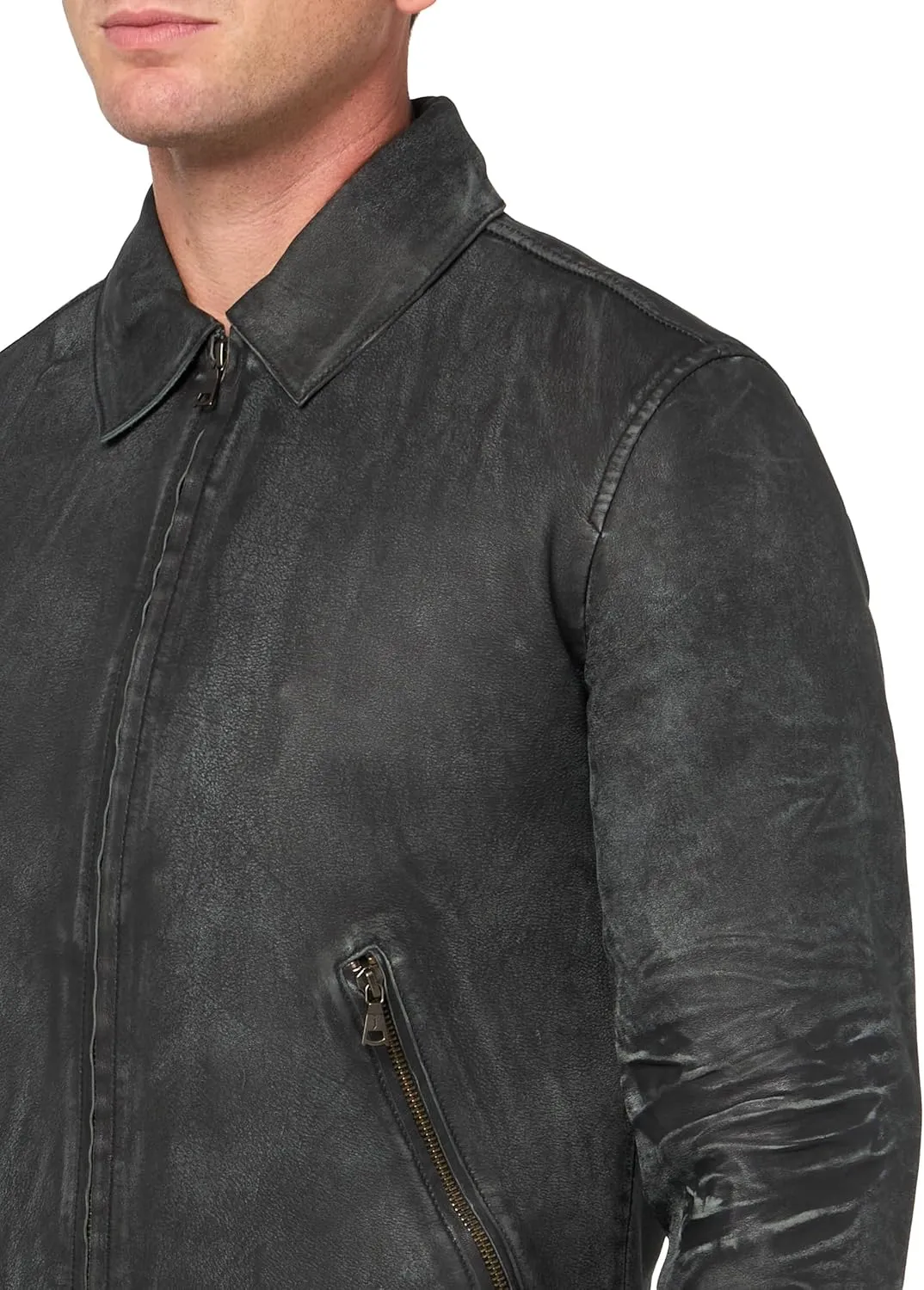 John Varvatos Men's Sorcha Leather Jacket