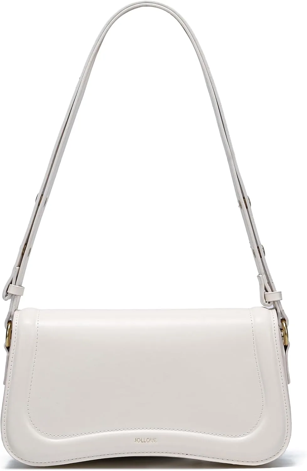 JOLLQUE Crescent Shoulder Bag for Women,Small Leather Strap Dumpling Handbag Purse,Unique Trendy Designer Hobo Crossbody Bags