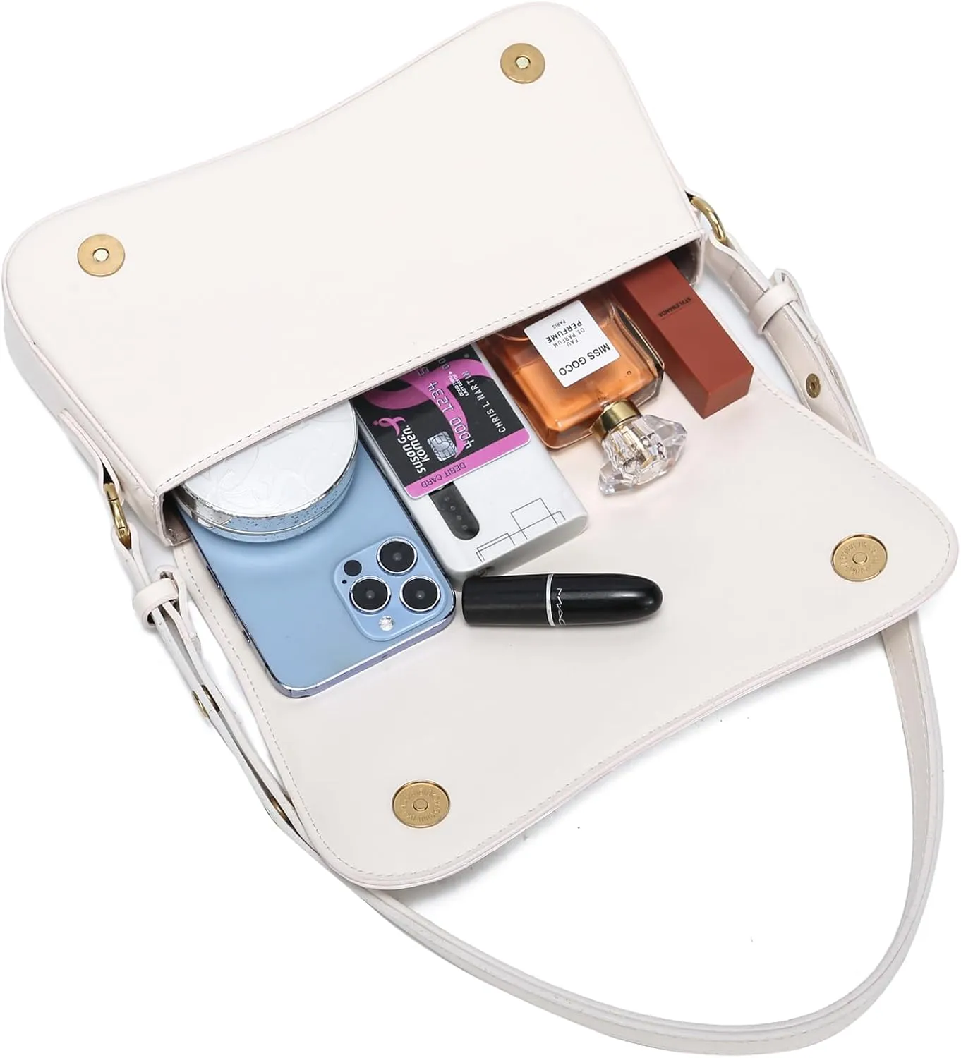 JOLLQUE Crescent Shoulder Bag for Women,Small Leather Strap Dumpling Handbag Purse,Unique Trendy Designer Hobo Crossbody Bags
