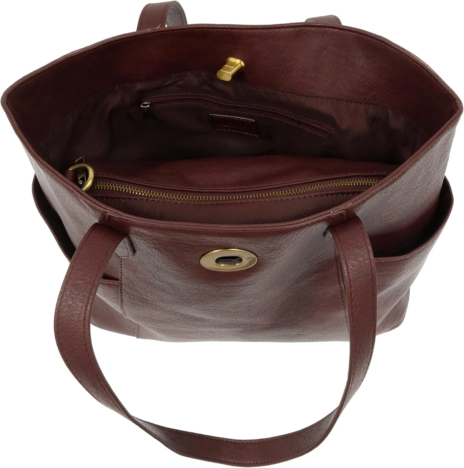 Joy Susan Turn Lock Tote: Judy in Vegan